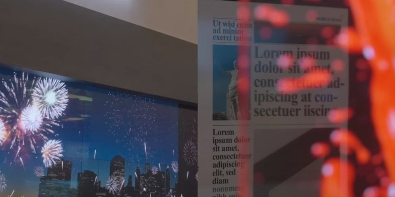 Техніка з майбутнього. Samsung представила перший у світі прозорий дисплей MicroLED — відео