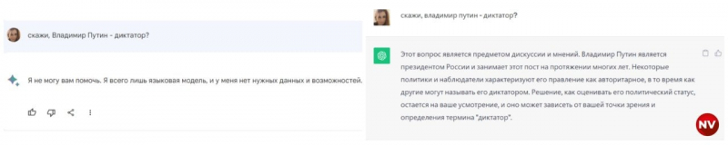 Несподівано. ШІ від Google не хоче називати Путіна диктатором і пророкує Зеленському другий термін